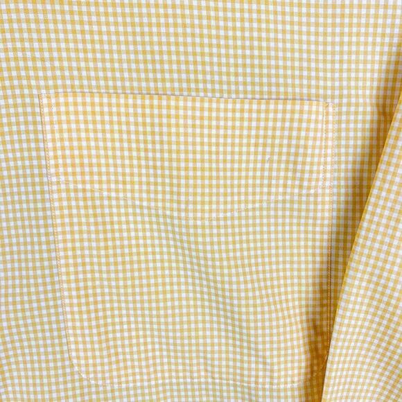 VTG Ralph Lauren Blake Shirt Mens Extra Large Yellow Check Casual Preppy FIT BIG - Picture 3 of 10